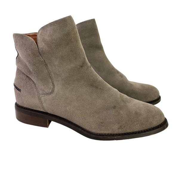 Franco Sarto Shoes - Franco Sarto Happily Women's Gray Taupe Genuine Leather Suede Ankle Boots sz 9.5